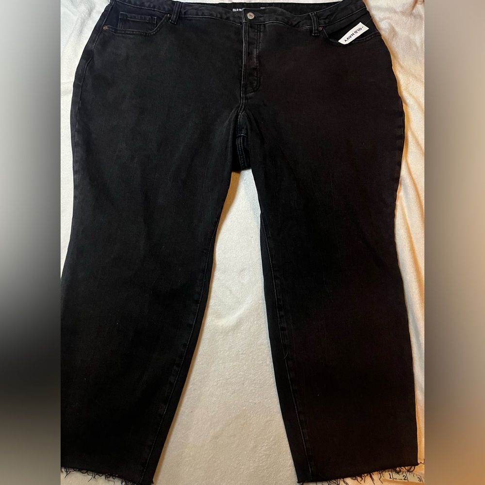Old Navy BNWT - Size 24 Jeans, Charcoal/Black High-Rise, 5 buttons